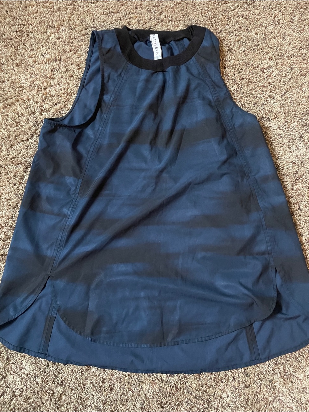 Athleta Dark Navy Sleeveless Athletic Tank
